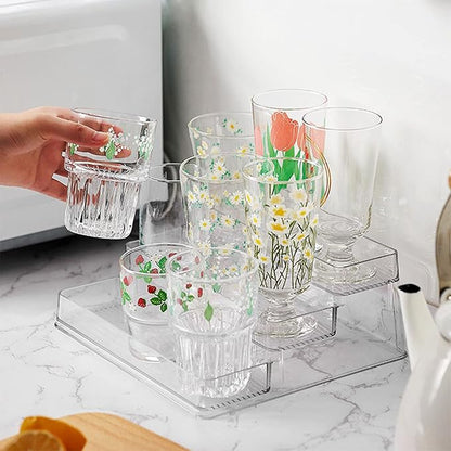 Acrylic Spice Rack, No Assembly Clear 3 Tier Condiment Bottle Shelf Vanity - Image 3