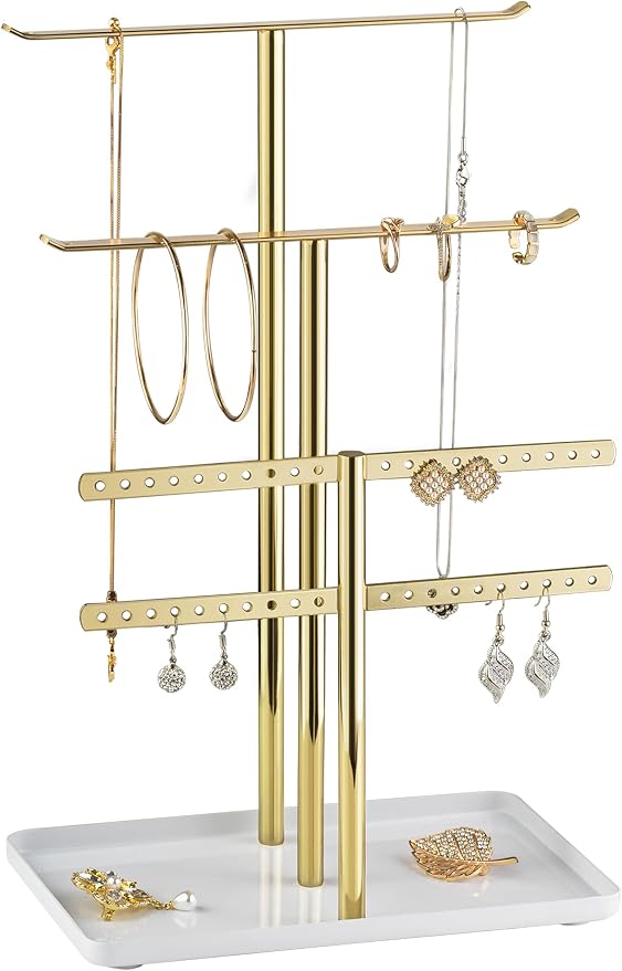 pickpiff Jewelry Stand Organizer Necklace Holder- 12.5" Sturdy Earring and by pickpiff