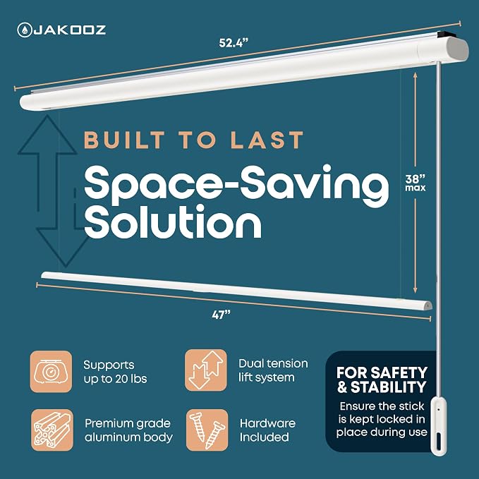 Retractable Ceiling Mounted Clothes Drying Rack - Image 3