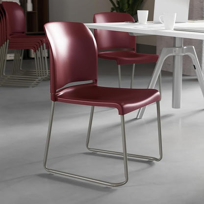 Flash Furniture HERCULES Series 880 lb. Capacity Burgundy Full Back Contoured - Image 5