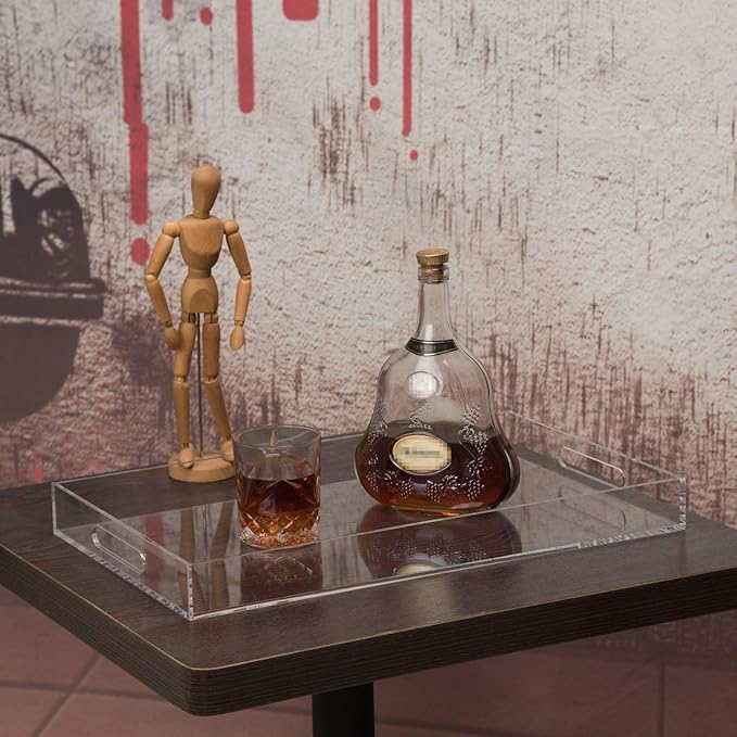 Clear Sturdy Acrylic Serving Tray - Image 3