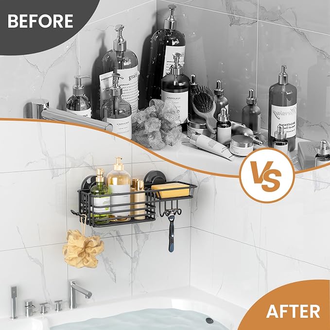 LEVERLOC Shower Caddy Suction Cup, Suction Caddy - Image 5