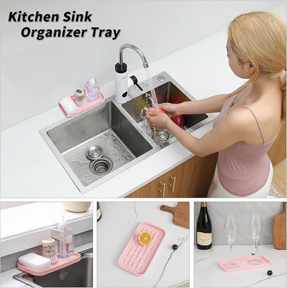 Silicone Kitchen Sink Organizer Tray - Image 3