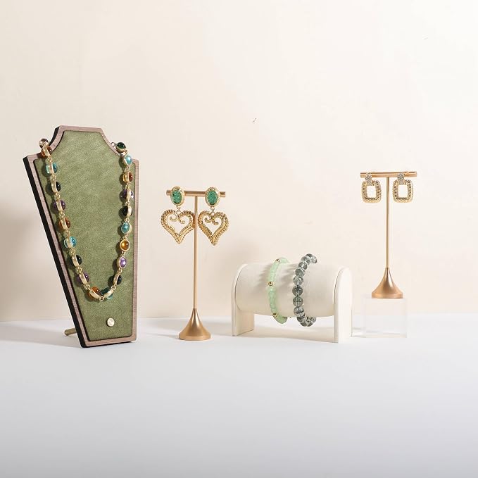 GemeShou Single Gold Earring T bar Stand, Metal earring display holder - Image 8