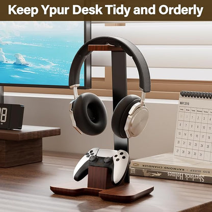 Controller Stand Wood Headphone Stand - Image 2