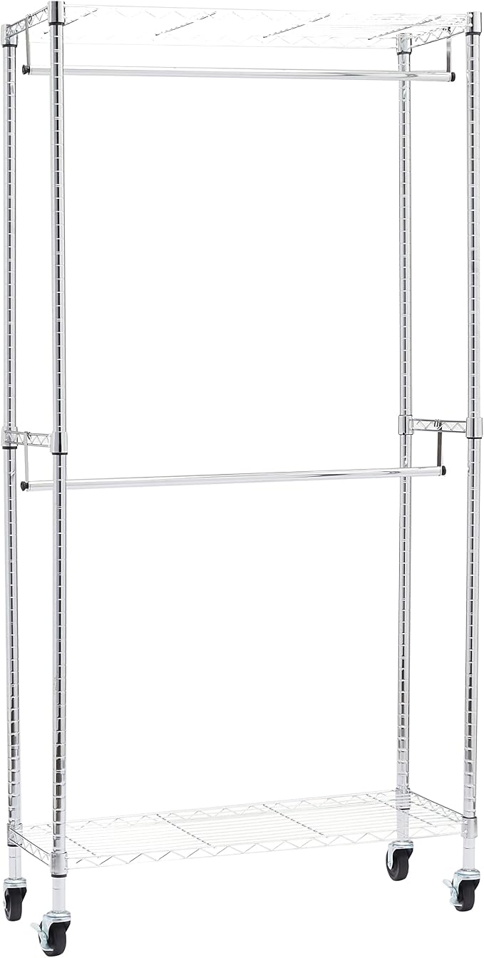 Amazon Basics Adjustable Clothes Rack by AmazonBasics