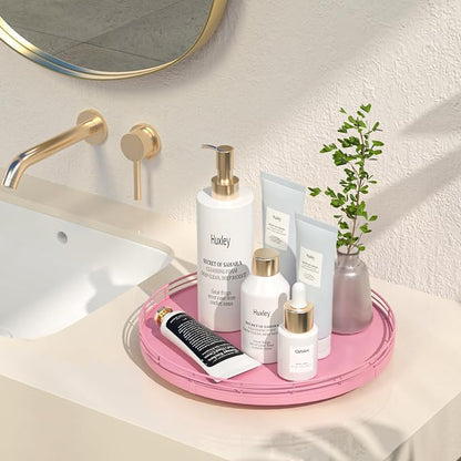 12" Oak Wood Bathroom Tray for Counter, Vanity Tray for Perfume Lotion Candle - Image 2