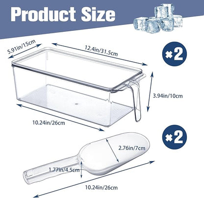 Havawish 4 Pcs Ice Storage Bin for Freezer - Image 2