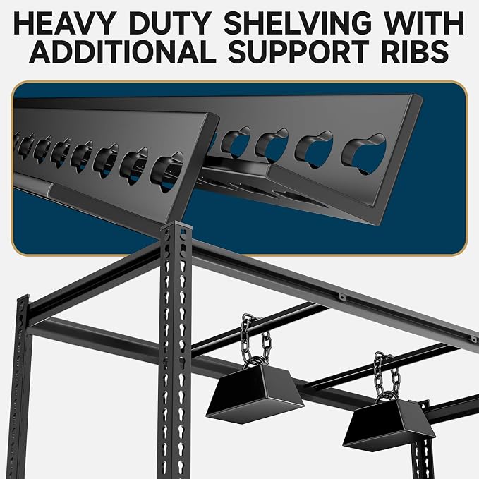 5-Tier 60”D X 24”W X 72”H Heavy Duty Shelving 3000LBS Garage Storage Rack Heavy - Image 5