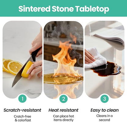 15.7" Lazy Susan Turntable – 360° Sinteredstone Silent Anti-Slip Turntable - Image 6