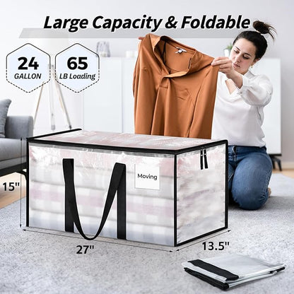 16 Pack Extra Large Heavy Duty Moving Bags, Reinforced Handles & Heavy-Duty - Image 2