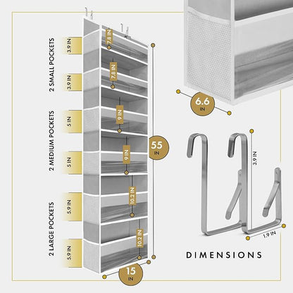 HOMELUX THEORY Over The Door Organizer Hanging - Image 2