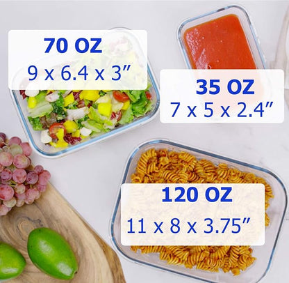 X-LARGE Glass Food Storage Containers - Image 4