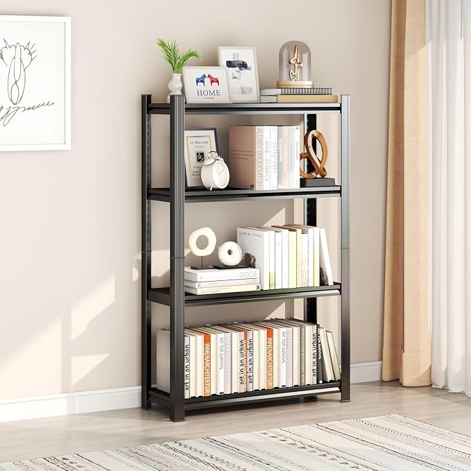 Garage Storage Shelves, 4-Tier Metal Shelving Unit, Adjustable, Double-Layer - Image 2