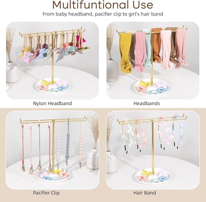 POVETIRE Baby Headband Holder Hair Bow Organizer - Image 5