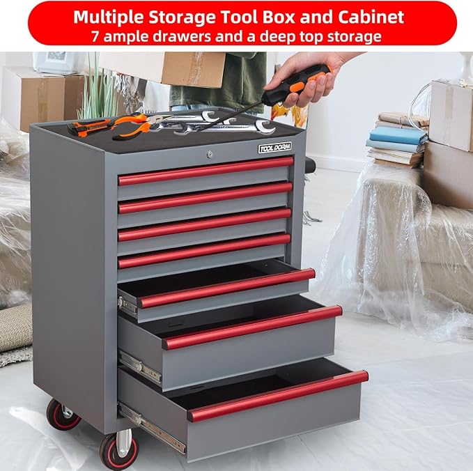 7-Drawer Rolling Tool Chest - Image 7