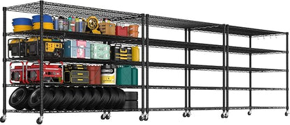 PrimeZone 5 Tier 80.7" Hx55.5 Wx24 D Wire Shelving by PrimeZone
