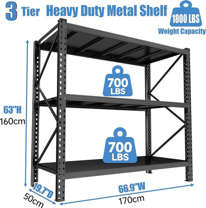 Garage Storage Shelves, 5 Tier Shelving Unit, 40 inch Wide, 18” Deep, 78” Tall - Image 2