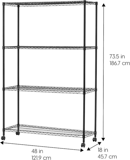 IRIS USA, Inc. 4-Tier Adjustable Heavy Duty Steel Storage Rack - Image 3