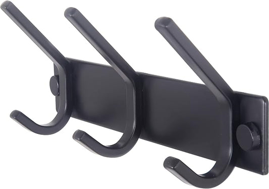WEBI Coat Rack Wall Mounted, 3 Coat Hooks by WEBI