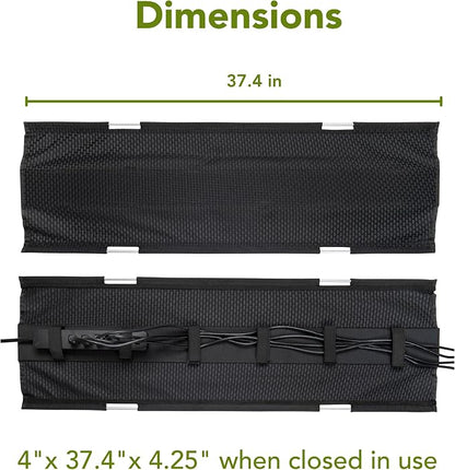 PERFECT POSTURE Mesh Cable Organizer – Under Desk Cable Management - Image 4