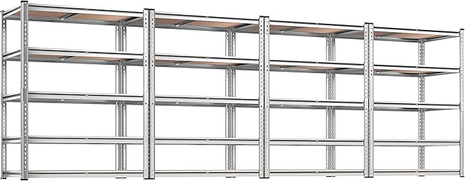 REIBII 2020LBS Garage Shelving Heavy Duty Metal Shelving 5 Tier Storage Shelves by REIBII