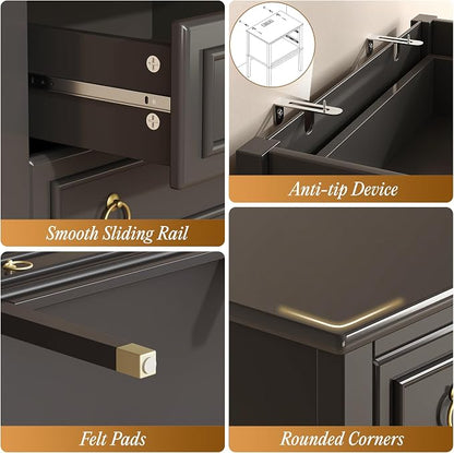Huuger 27.6 Inch Tall Nightstand - Image 8