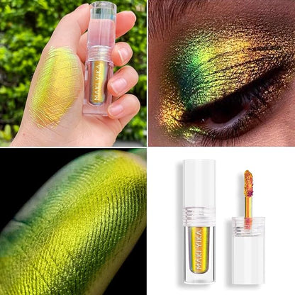 MAKI YIKA Liquid Eyeshadow Chameleon Metallic Eyeshadow Color Shifting Highly - Image 2