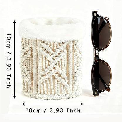 Glasses Holder for Nightstand, Boho Decor Eyeglass Case, Anti-scratch Plush - Image 2
