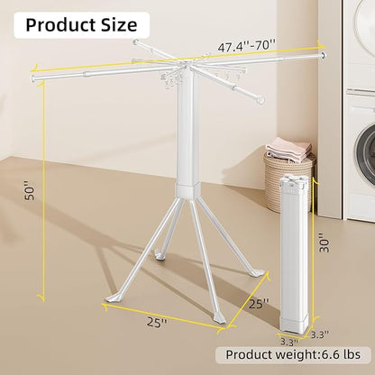 BIREN Clothes Drying Rack Foldable Extending Laundry Rack - Image 2
