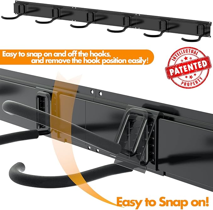 TORACK Bike Storage Rack, 6 Bike Rack Wall Mount Home and Garage Organizer - Image 5