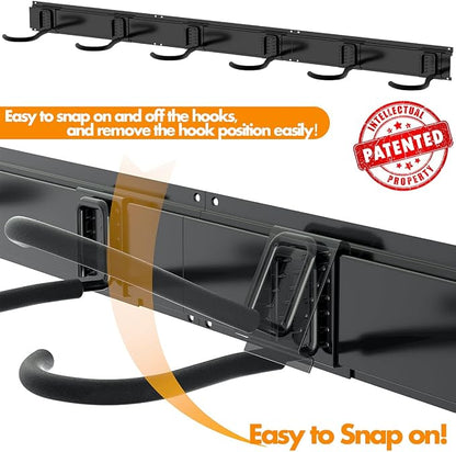 TORACK Bike Storage Rack, 6 Bike Rack Wall Mount Home and Garage Organizer - Image 5