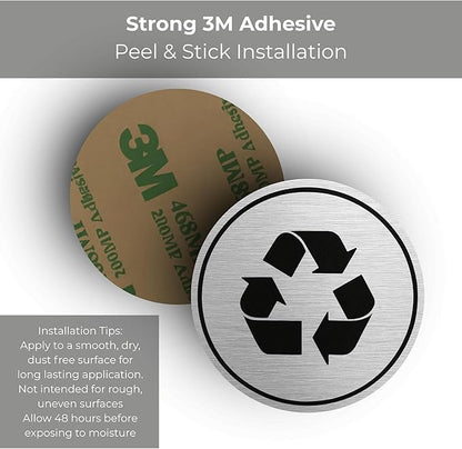 Trash and Recycle Stickers Set of 2 | Indoor Outdoor UV Stable & Weatherproof | - Image 6