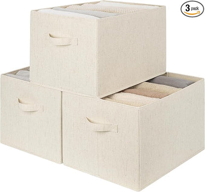 StorageWorks Storage Baskets for Shelves, Foldable Fabric Closet Storage Bins by StorageWorks