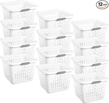 Sterilite Laundry Basket, Plastic Clothes Hamper, Large Square Bin by Sterilite
