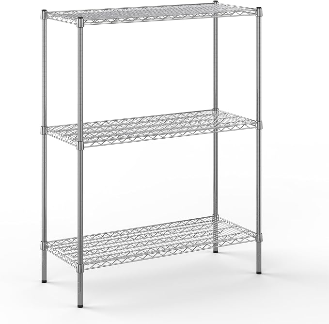 18" Deep x 42" Wide x 54" Height Wire Shelving Kit | 3-Tier | NSF Commercial by Regal+Altair