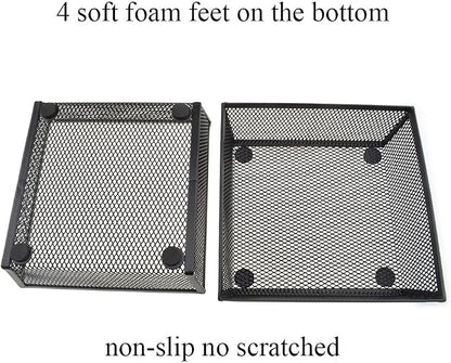 HAHIYO Stackable Mesh Tray Cup 6 x 6 x 2 inches Sturdy Container - Image 2