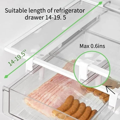 vacane Refrigerator Organizer Drawer, Plastic Fridge Drawer - Image 3