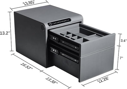 Jewelry Safe with Drawers，Biometric Fingerprint safe, Slide-Away Handgun Safe - Image 8