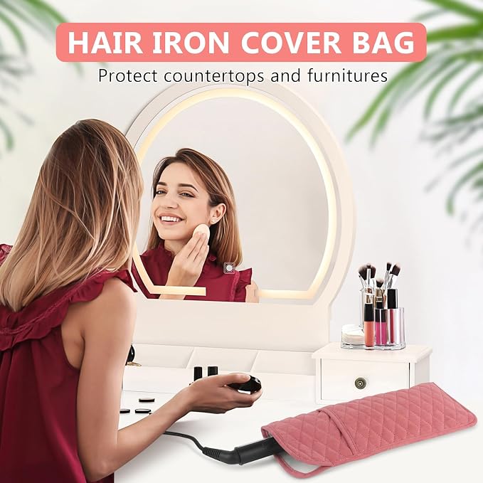 Heat Resistant Hair Tools Organizer Bag Portable Travel Storage Cover Pouch - Image 2