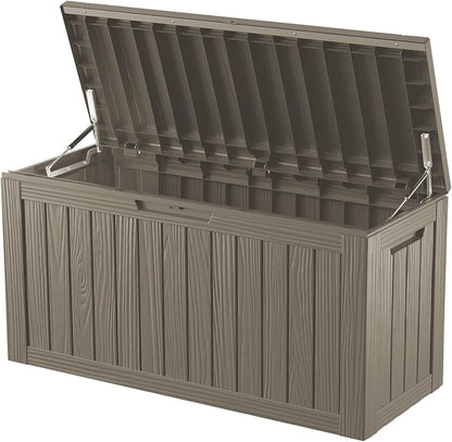 80 Gallon Outdoor Storage Box Waterproof Lockable Resin Deck Box Large by Decksplore%E2%80%94BuiltforOutdoor