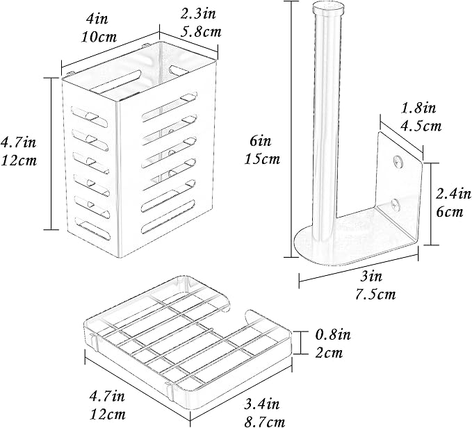 PUSDON Metal Wall Hanging Basket 2 Packs DIY Suitable - Image 2