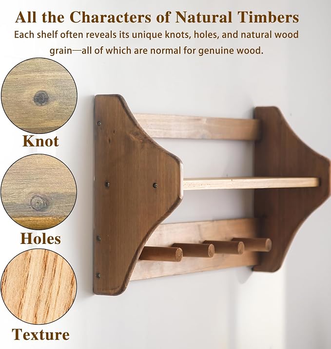 100% Solid Wood Wall Hooks - Image 7