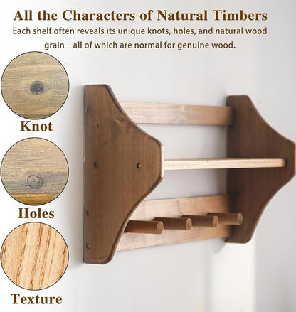100% Solid Wood Wall Hooks - Image 7