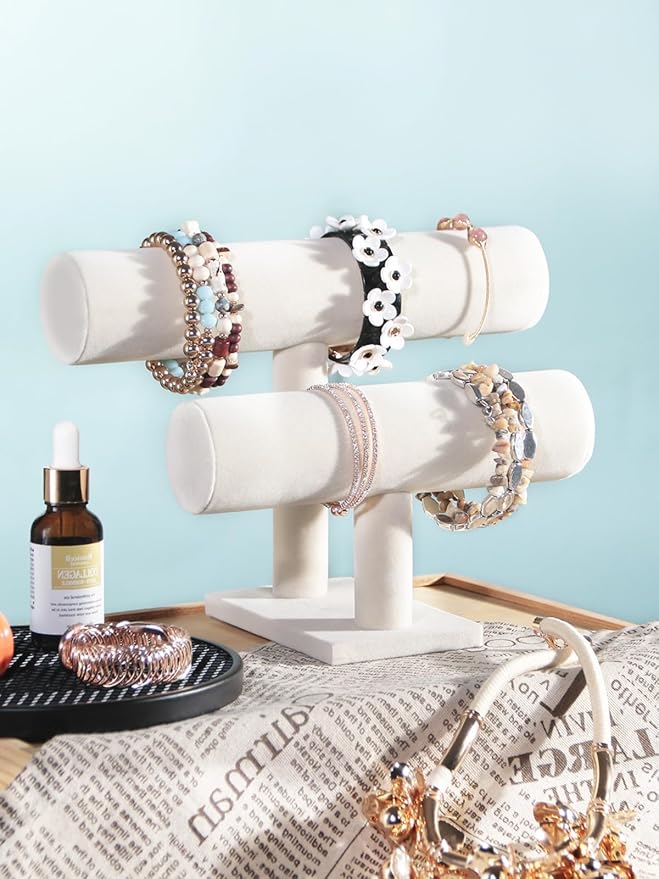 T-Bar Bracelet Holder Stand, Bracelet Jewelry Organizer Stand, Bangle Bracelet - Image 3