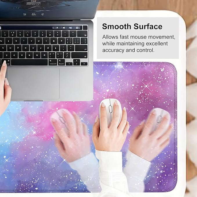 Galaxy Mouse Pad Large, Extended Gaming Desk Mat – 31.5 x 11.8 in – Watercolor - Image 6