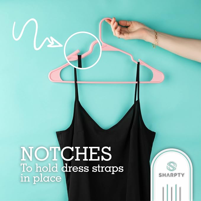 Sharpty Plastic Hangers Clothes Hangers - Image 4