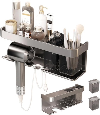 Hair Dryer Holder Wall Mounted, Blow Dryer Organizer, by Unknown