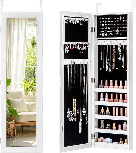 Giantex Wall or Door Mounted Jewelry Cabinet by Giantex