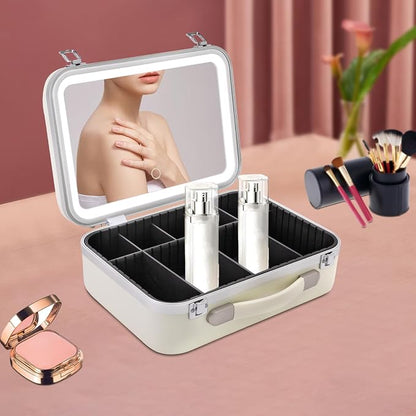White Rectangular Makeup Case - Image 2